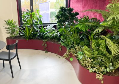 Organische-bak-kunstbeplanting