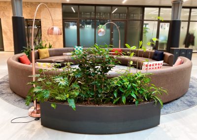 Interieurbeplanting EdgeWorkspace ronde vorm planten