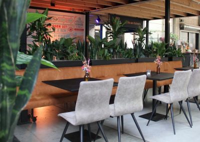 Planten in een restaurant